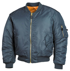 Geacă Pilot US MA1 Alphablau MFH - Reversibilă, Fermoar rezistent
