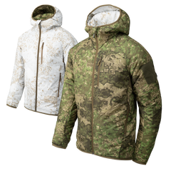 Geacă Reversibilă Helikon-Tex Wolfhound Hoodie Pencott Wildwood/Snowdrift