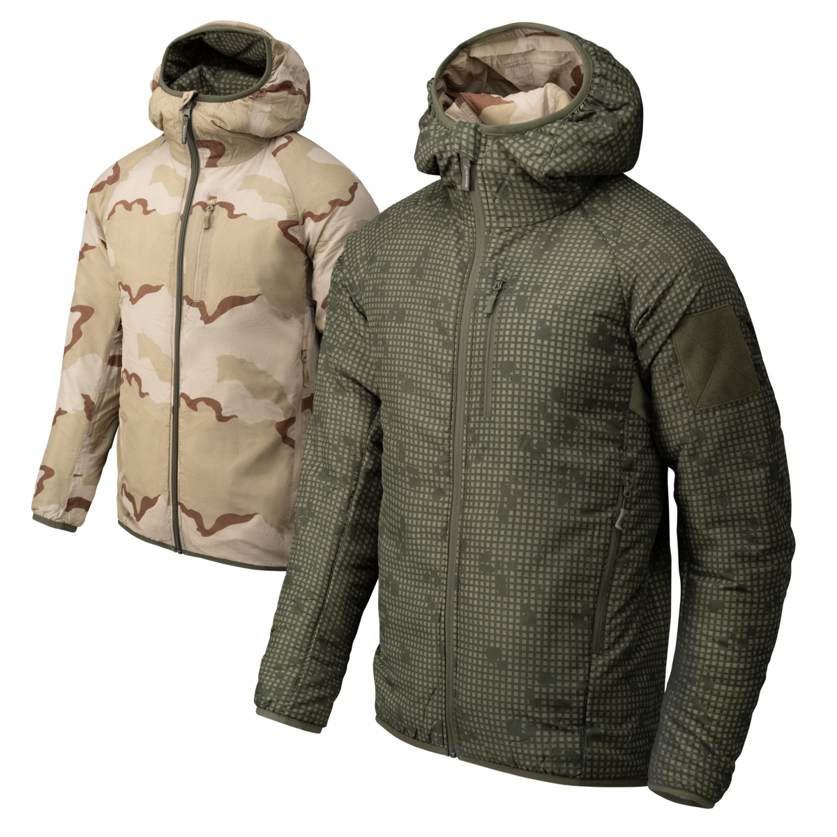 Geacă Reversibilă Helikon-Tex Wolfhound Hoodie® Windpack Climashield® Apex
