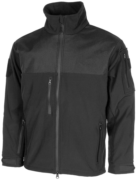 Geacă Softshell Australia Negru MFHProfessional - Impermeabilă, Antivânt