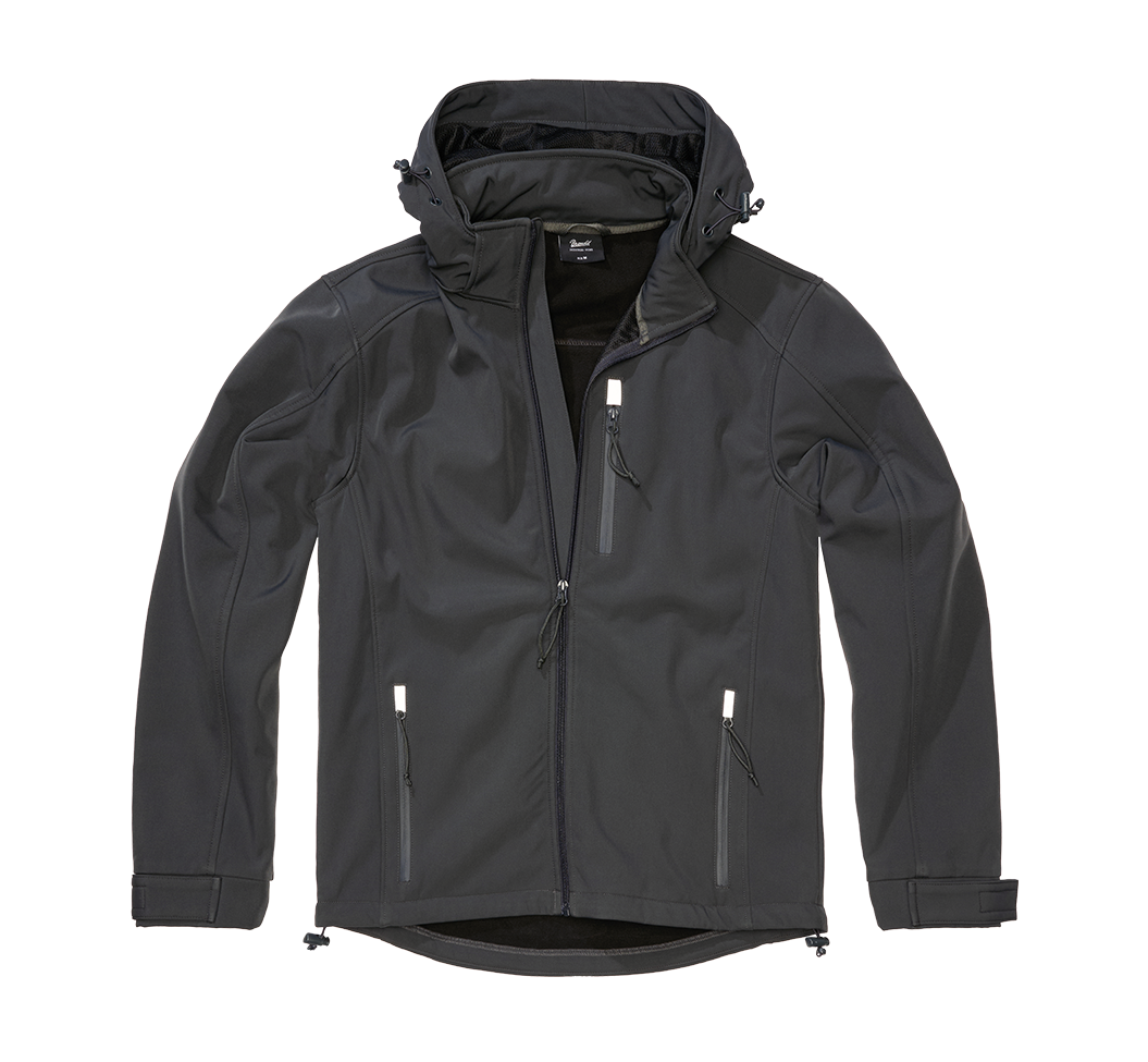Geaca Softshell Geaca Hurricane Anthracite Brandit - Performanță Versatilă