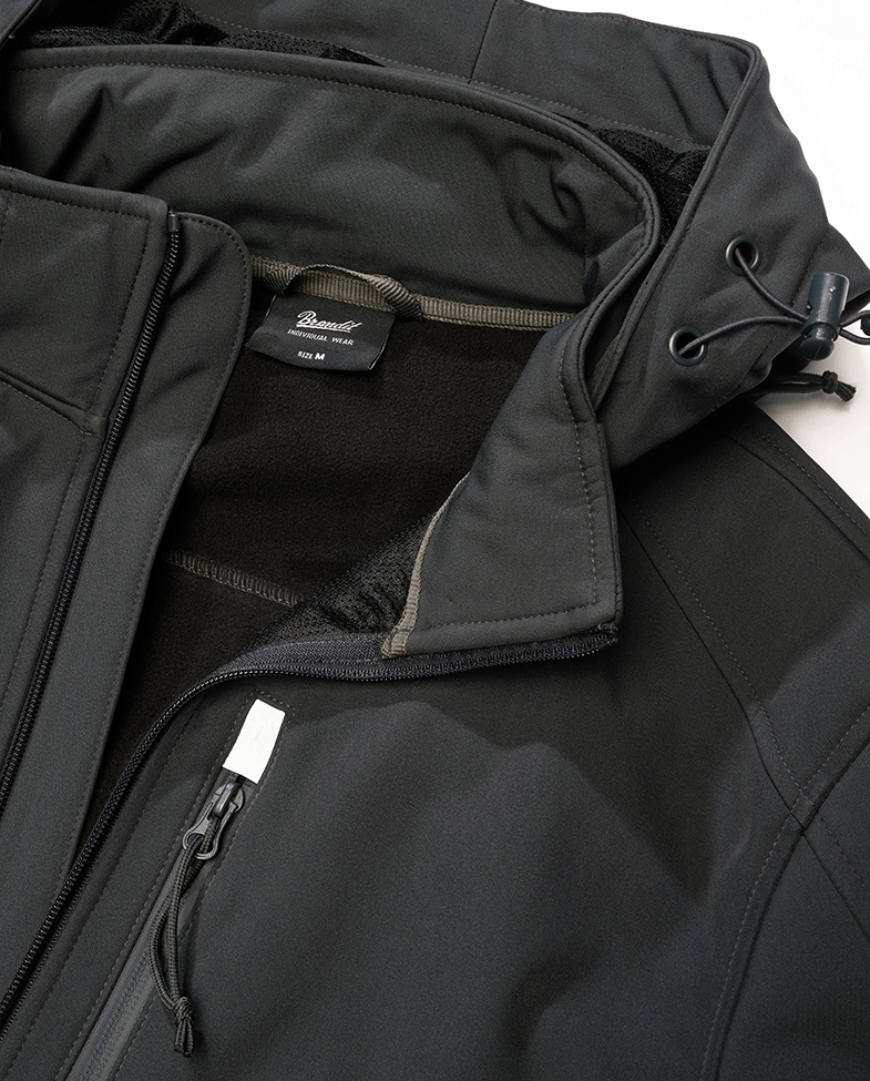 Geaca Softshell Geaca Hurricane Anthracite Brandit - Performanță Versatilă