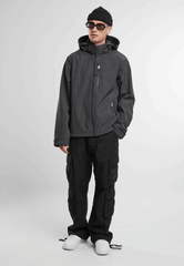 Geaca Softshell Geaca Hurricane Anthracite Brandit - Performanță Versatilă