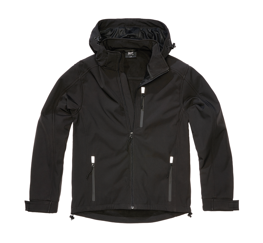 Geaca Softshell Geaca Hurricane Negru Brandit - Performanță în Orice Misiune
