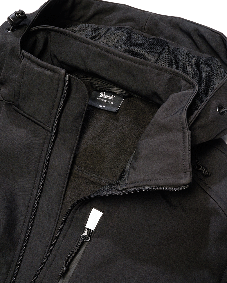 Geaca Softshell Geaca Hurricane Negru Brandit - Performanță în Orice Misiune