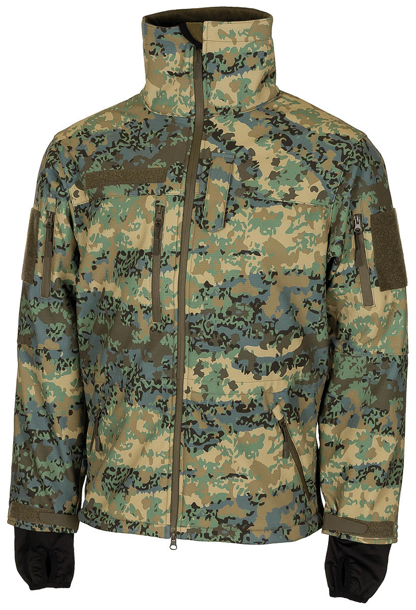 Geacă Softshell High Defence TAZ Tarn Camo MFHProfessional - Impermeabilă, Respirabilă
