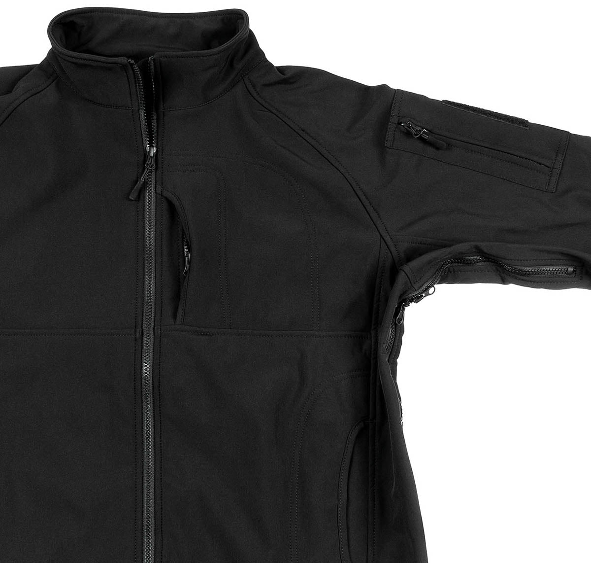 Geacă Softshell "Liberty" Negru MFHProfessional - Impermeabilă, Respirabilă