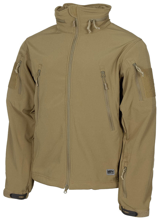 Geacă Softshell Scorpion Coyote MFHProfessional - Teflon, Antivânt