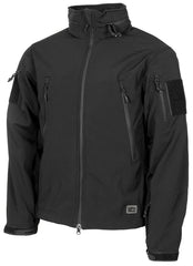 Geacă Softshell Scorpion Negru MFH Professional - Antivânt & Respirabilă, Teflon