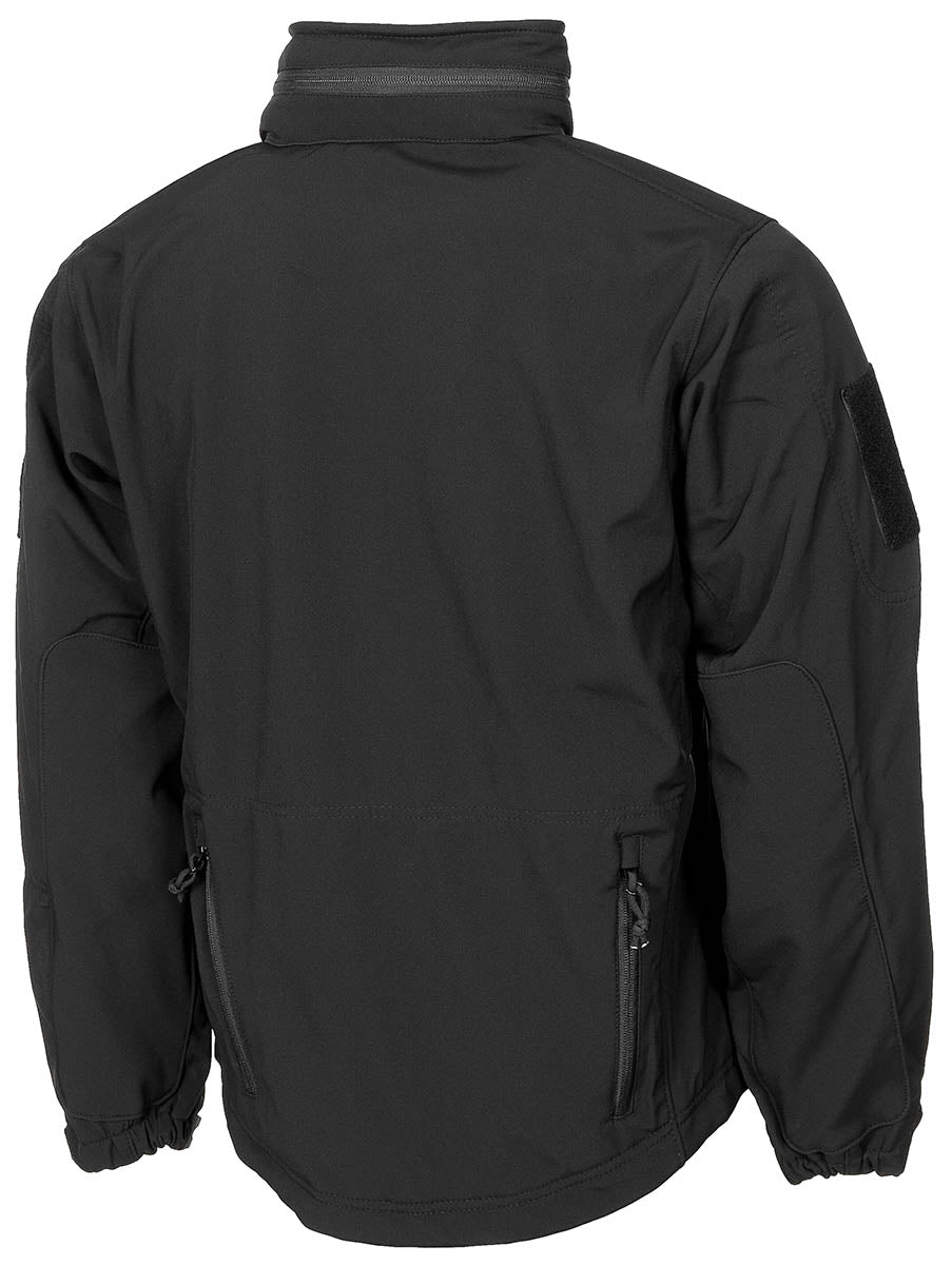 Geacă Softshell Scorpion Negru MFHProfessional - Antivânt & Respirabilă, Teflon