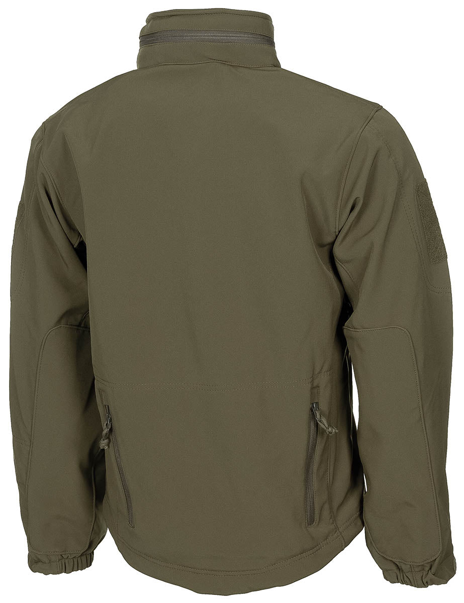 Geacă Softshell "Scorpion" Oliv MFHProfessional - Acoperire Teflon, Rezistentă la Vânt