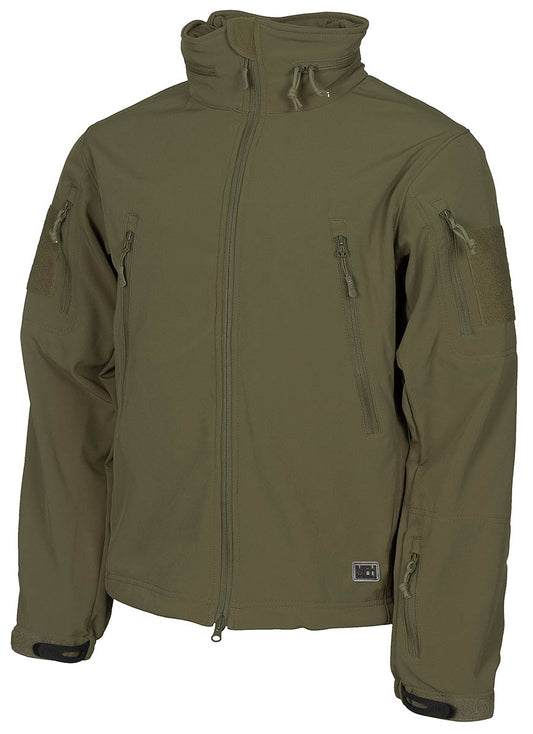 Geacă Softshell "Scorpion" Oliv MFHProfessional - Acoperire Teflon, Rezistentă la Vânt