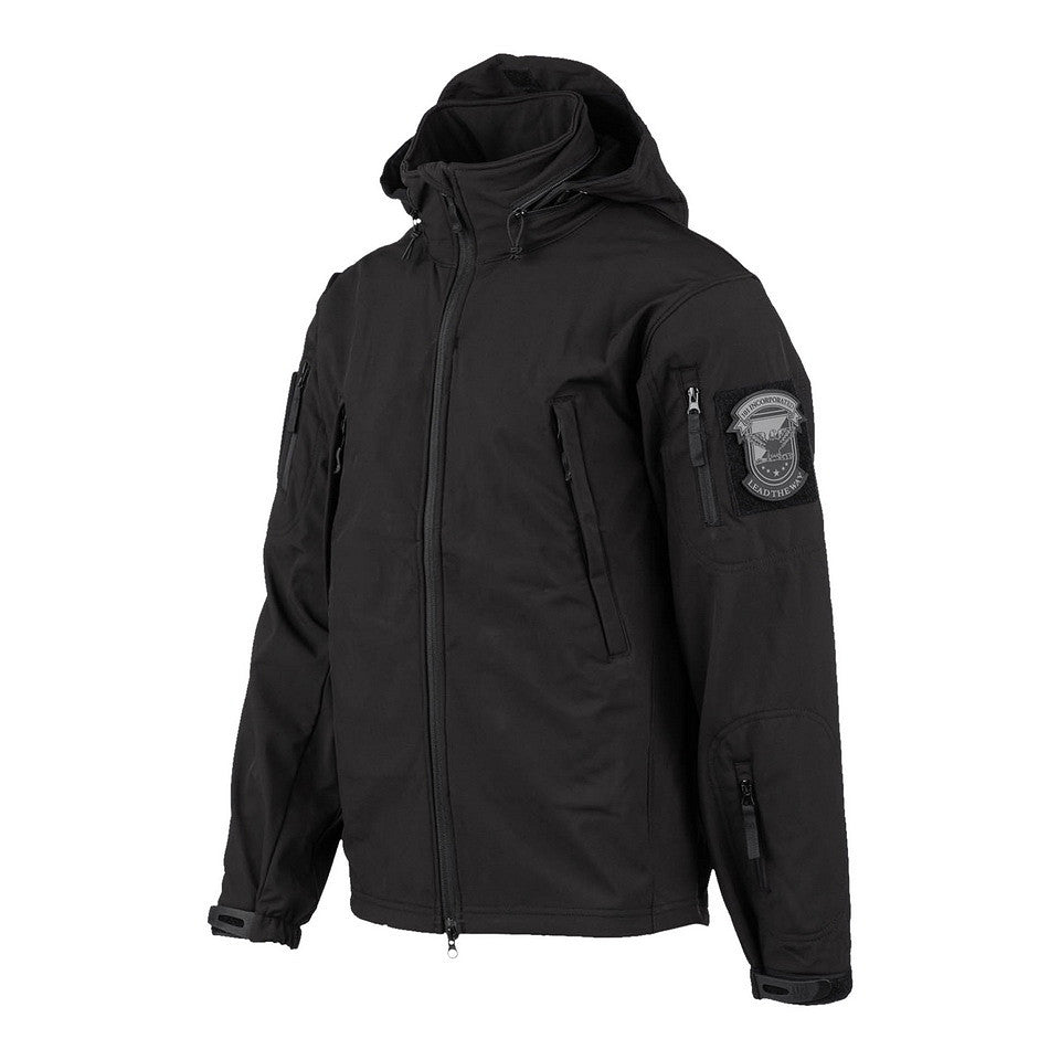 Geacă Softshell Tactical Negru - Performanță Fără Compromis