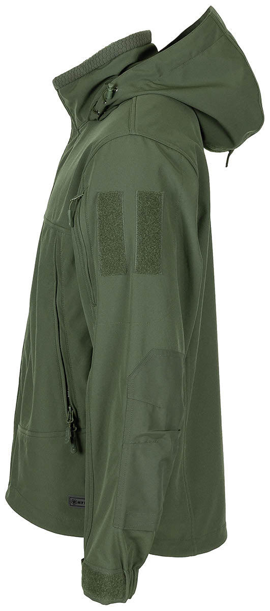 Geacă Softshell Viper Oliv MFH - Respirabilă, Rezistentă la Vânt