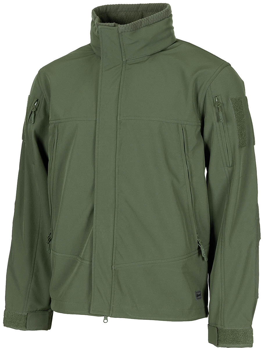 Geacă Softshell Viper Oliv MFH - Respirabilă, Rezistentă la Vânt