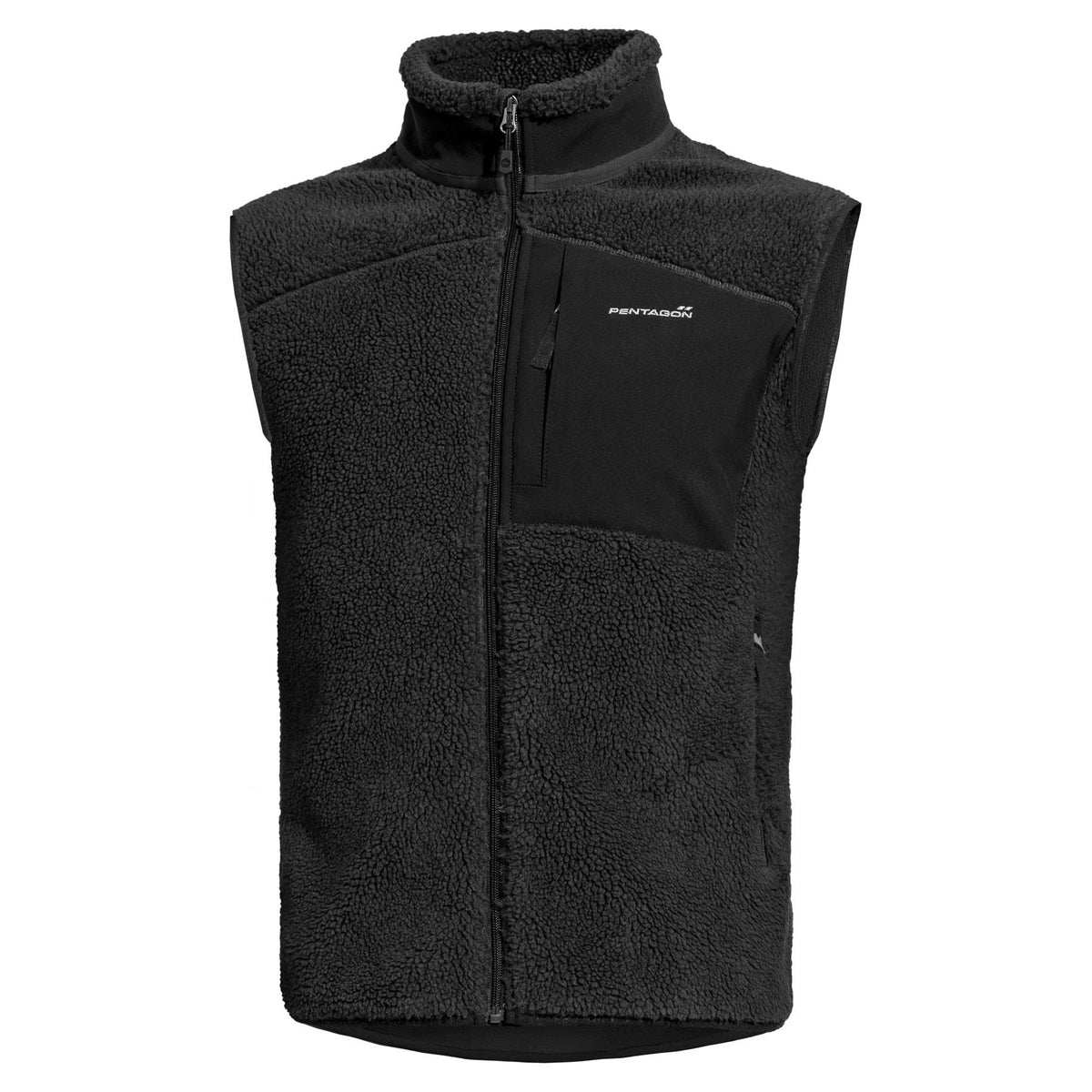 Geaca Summit Sherpa Fleece Vest Black Pentagon Tactical - Căldură Fără Compromis și Libertate de Mișcare