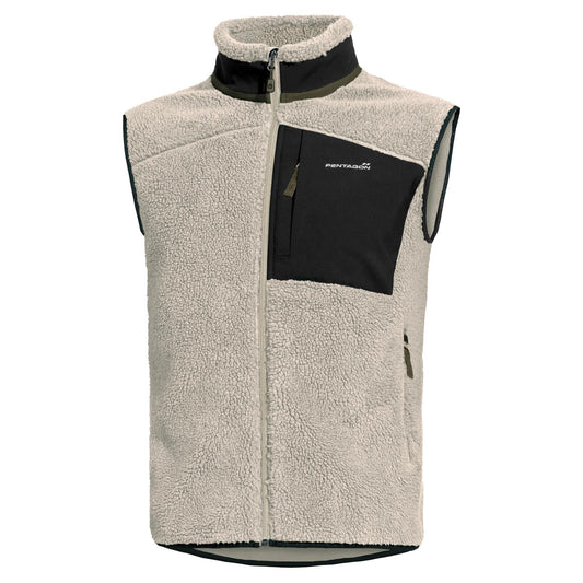 Geaca Summit Sherpa Fleece Vest Desert Tan Pentagon Tactical - Confort Termic Superior și Libertate de Mișcare