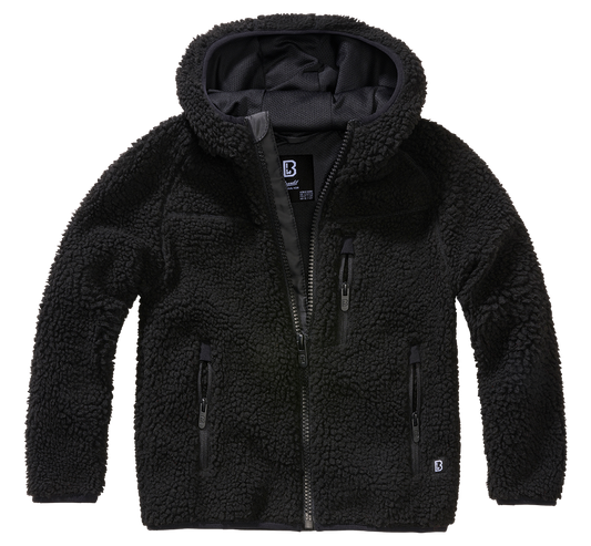 Geaca Teddyfleece Hooded Negru Copii Brandit - Caldura si Stil