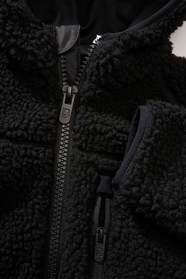 Geaca Teddyfleece Hooded Negru Copii Brandit - Caldura si Stil