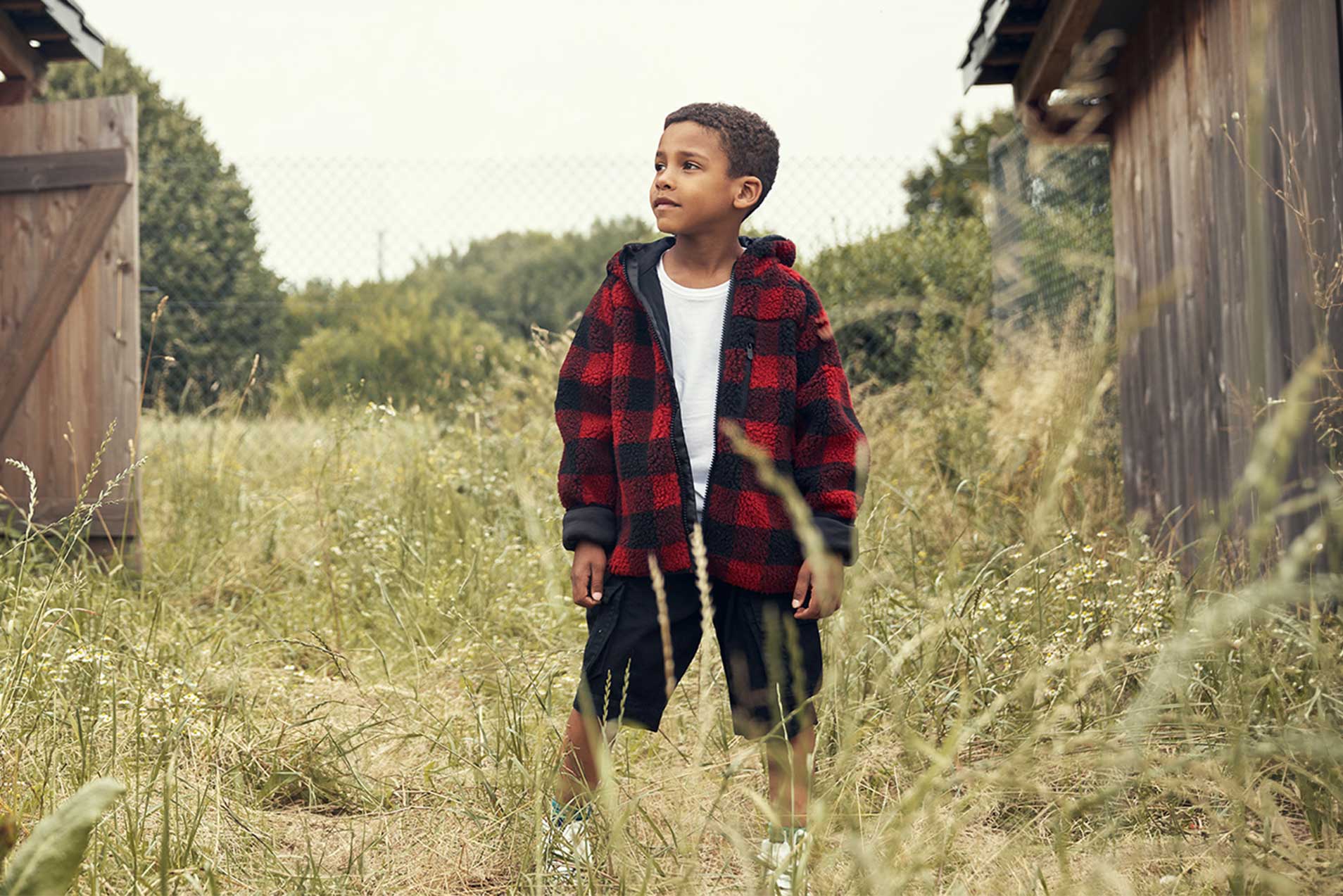 Geaca Teddyfleece Hooded Negru Copii Brandit - Caldura si Stil