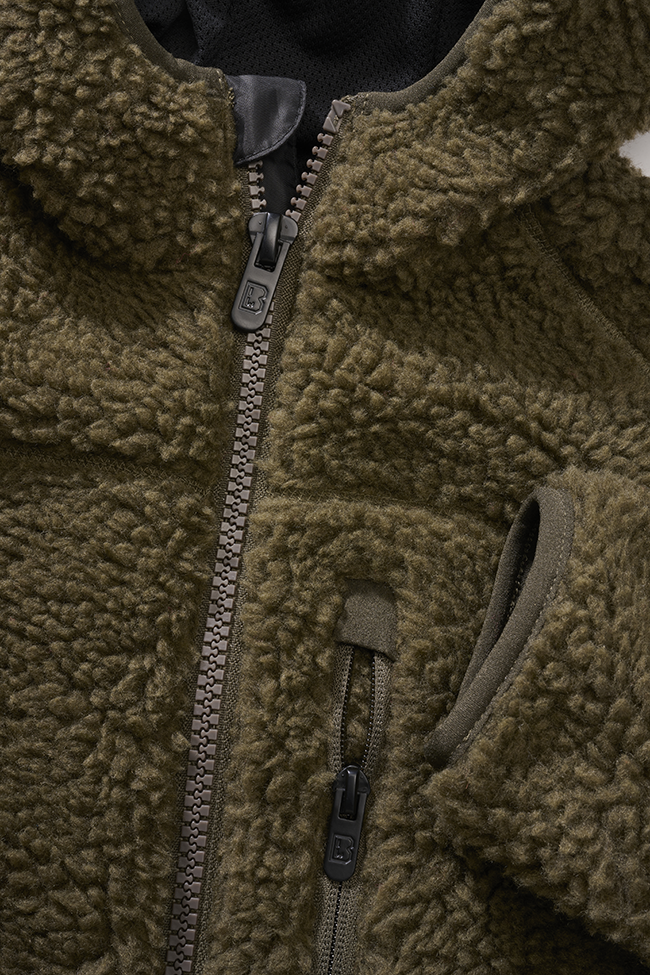 Geaca Teddyfleece Hooded Olive Copii Brandit - Caldura si Aventura