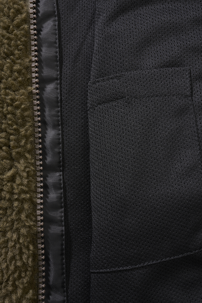 Geaca Teddyfleece Hooded Olive Copii Brandit - Caldura si Aventura