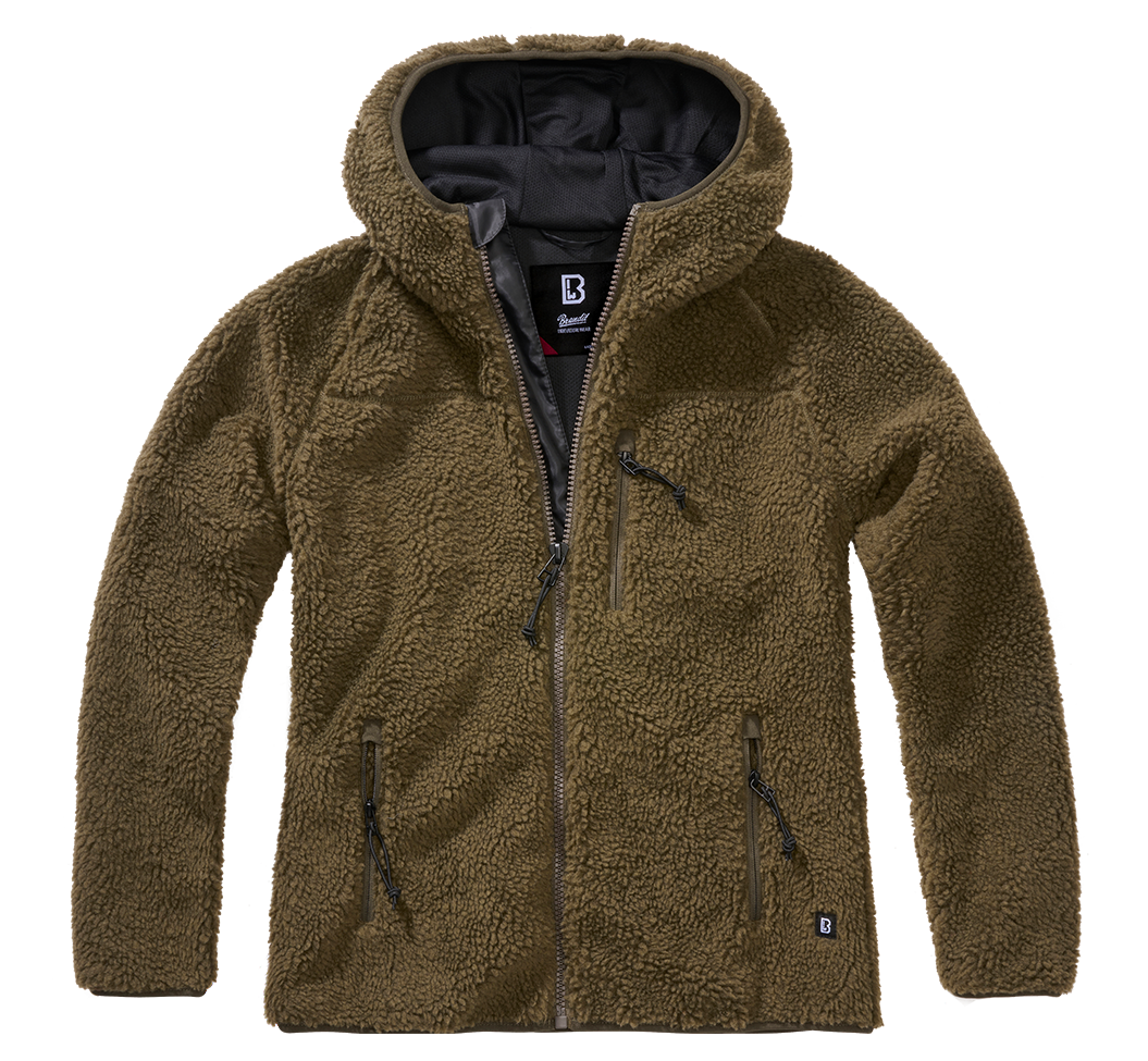Geaca Teddyfleece Hooded Olive Dama Brandit - Confort Desavarsit