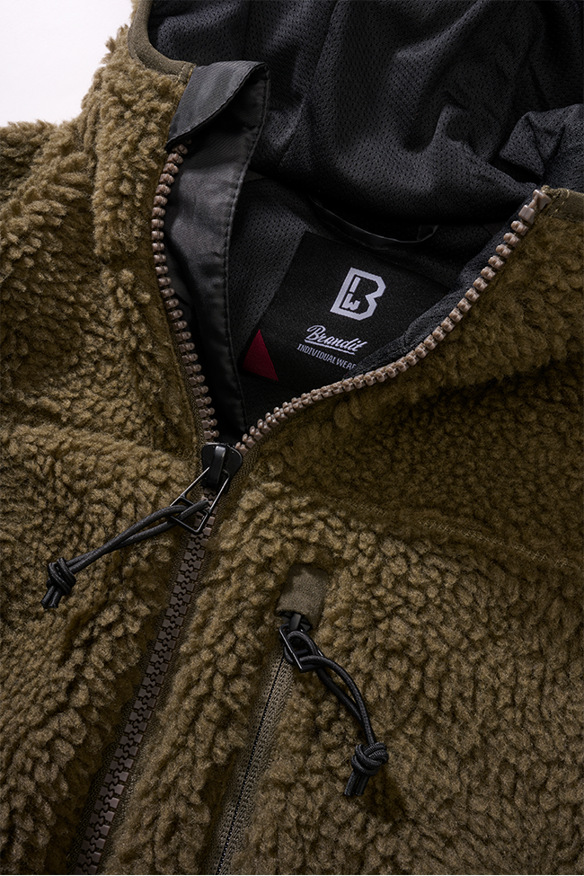 Geaca Teddyfleece Hooded Olive Dama Brandit - Confort Desavarsit