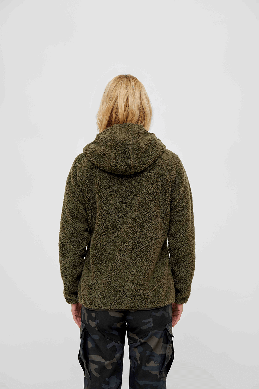 Geaca Teddyfleece Hooded Olive Dama Brandit - Confort Desavarsit