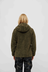 Geaca Teddyfleece Hooded Olive Dama Brandit - Confort Desavarsit