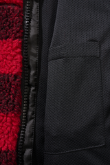 Geaca Teddyfleece Hooded Red/Black Checkered Copii Brandit - Caldura si Confort