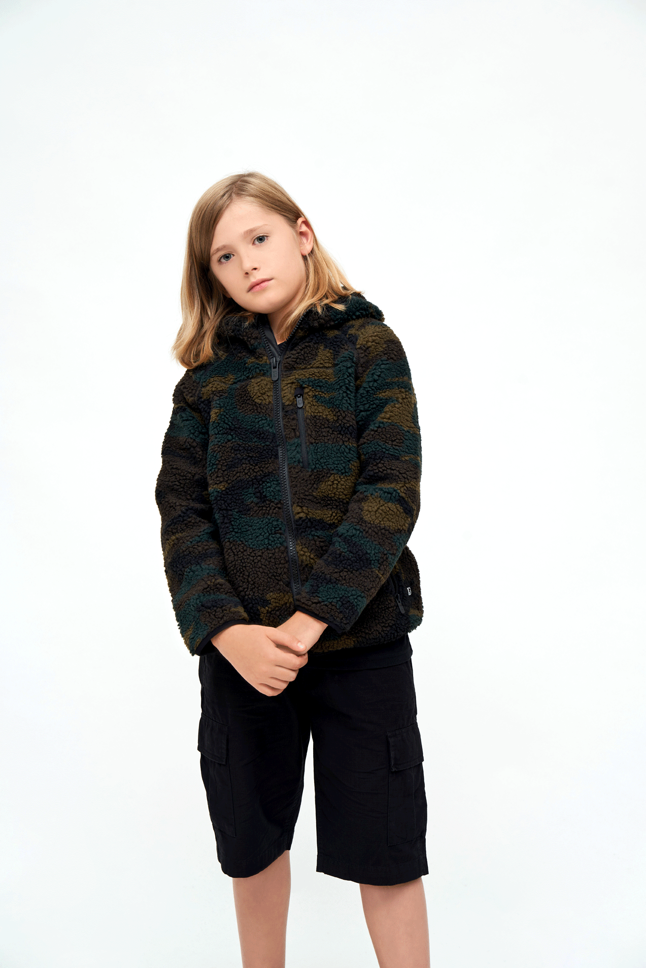 Geaca Teddyfleece Hooded Woodland Copii Brandit - Caldura si Aventura