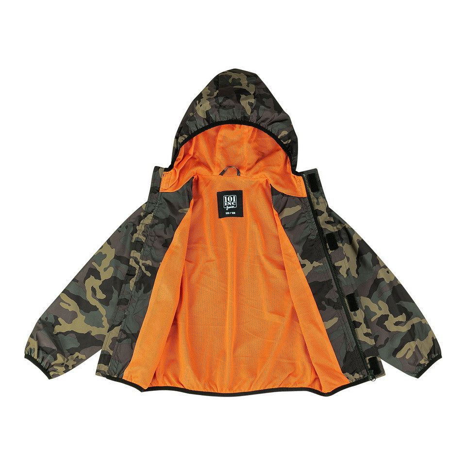 Geacă Vânt Copii Kinder Camo Woodland - Protecție Esențială în Aventuri