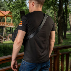 Geantă Cross Bag Elite Hex M-Tac - Neagră, Tactică, EDC, Armă Ascunsă