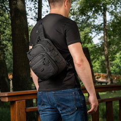 Geantă Cross Bag Elite Hex M-Tac - Neagră, Tactică, EDC, Armă Ascunsă