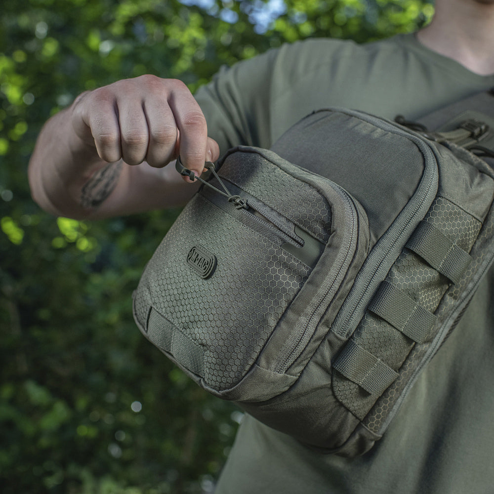 Geantă Cross Bag Elite Hex M-Tac - Ranger Green, Practică și Tactică