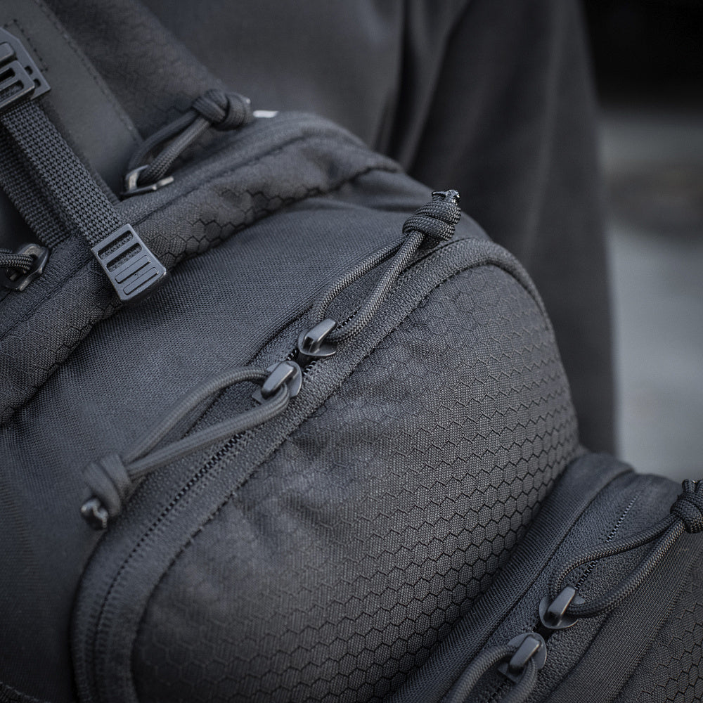 Geantă Cross Slim Elite Hex M-Tac - Black Tactică și Urbană