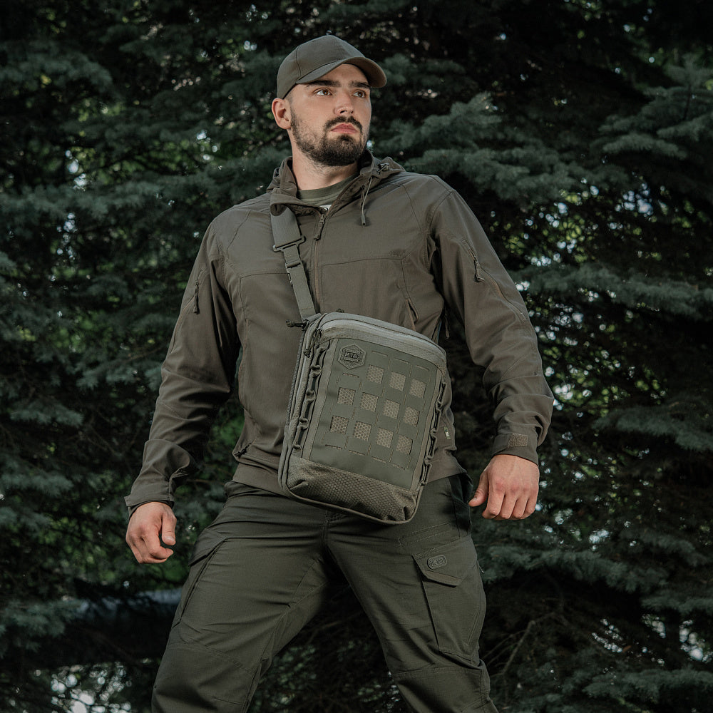 Geantă de Umăr M-Tac Tablet Laser Cut Hex - Ranger Green