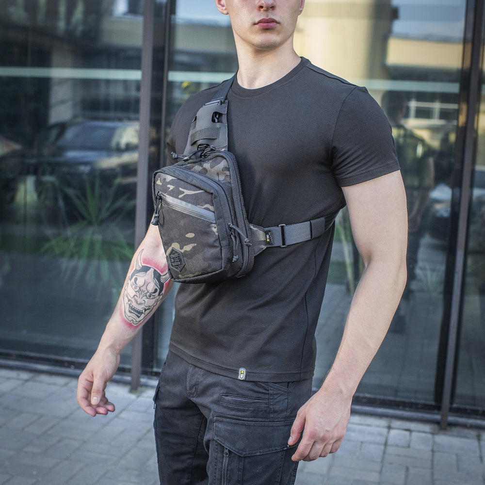 Geantă Pistol Sling M-Tac Elite Hex - Multicam Black/Black