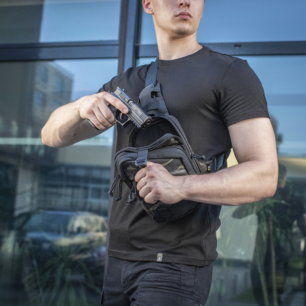 Geantă Pistol Sling M-Tac Elite Hex - Multicam Black/Black