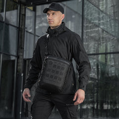 Geantă Tabletă M-Tac Laser Cut Hex - Negru, Sistem Rapid Acces