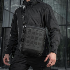 Geantă Tabletă M-Tac Laser Cut Hex - Negru, Sistem Rapid Acces