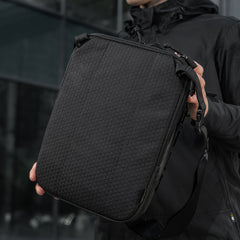 Geantă Tabletă M-Tac Laser Cut Hex - Negru, Sistem Rapid Acces