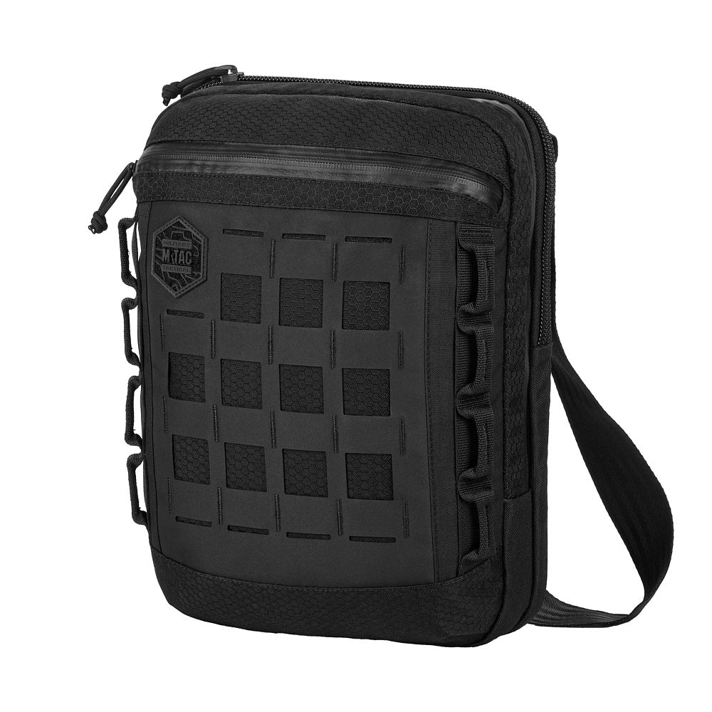 Geantă Tabletă M-Tac Laser Cut Hex - Negru, Sistem Rapid Acces