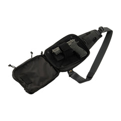 Geantă tactic-pistol M-Tac Sling Elite Hex - Negru, transport discret