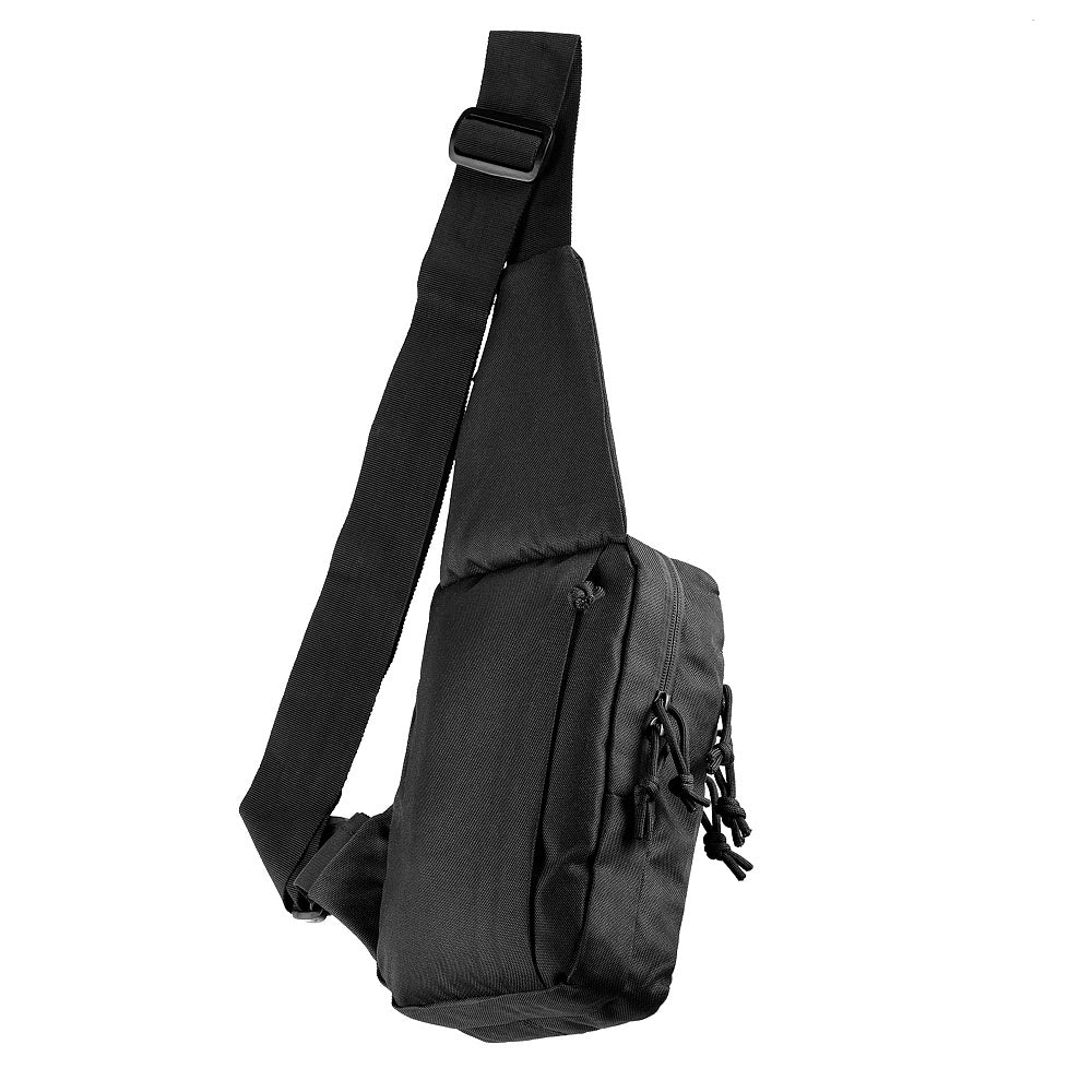 Geantă Tactică Umăr M-Tac Sling Negru - Port Armă Discret