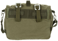 Geantă BW Mică Oliv-Stonewashed MFH - Pânză Rezistentă, Curea Detașabilă