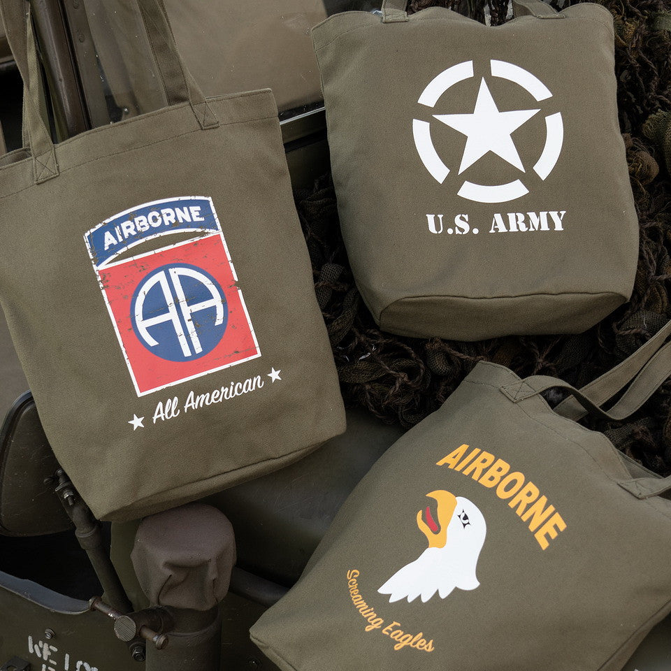Geantă Canvas 101st Airborne Division Verde - Versatilitate cu Spirit Tactic