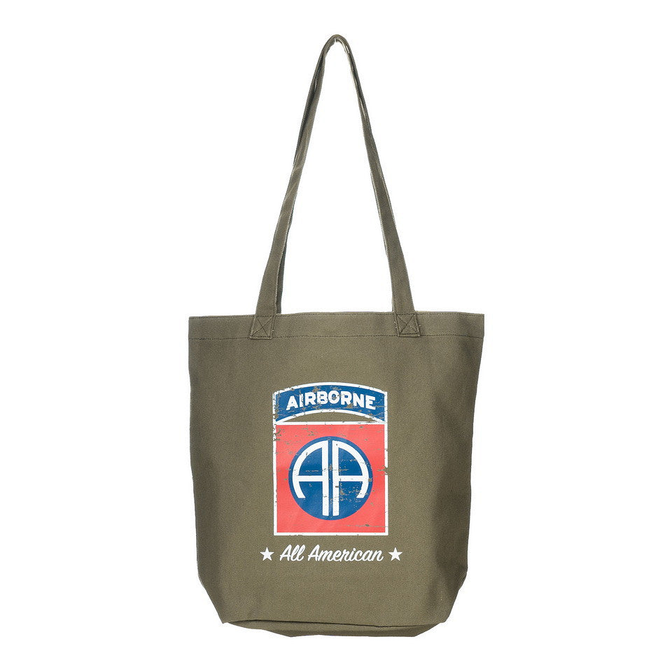 Geantă Canvas 82nd Airborne Division Verde - Rezistență, Stil și Versatilitate