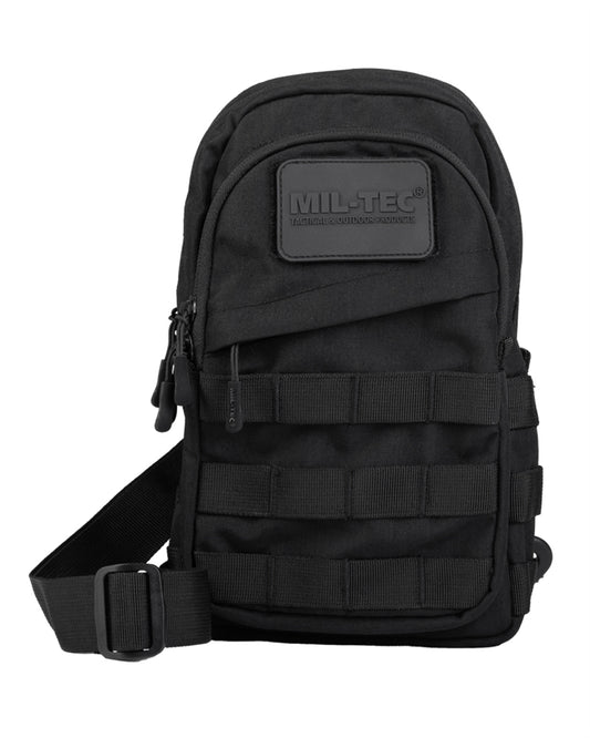 Geantă Crossbody Mil-Tec – 30 x 18 x 11 cm, MOLLE, Neagră